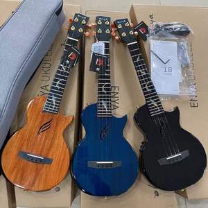 Enya Muyu ไม้มะฮอกกานีหนึ่งชิ้น, อูคูเลเล่ไฟฟ้าดูดซับแรงกระแทกได้เต็มที่ไม้เมเปิ้ลสำหรับผู้เริ่มต้นเป็นมิตรสำหรับผู้ชายผู้หญิง - Product Image 5