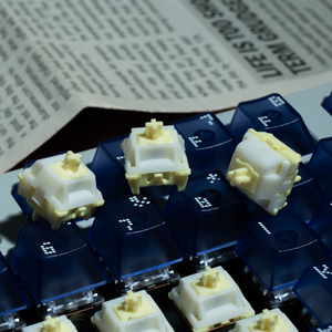 Interrupteur magnétique linéaire GATERON Ukeebs Snowy Yellow pour clavier mécanique, personnalisé, avec joint acoustique, pour jeux, capteur Hall - Product Image 6