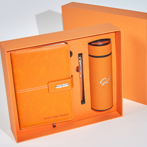 Ensemble de cadeaux d'affaires de luxe avec logo personnalisé, design moderne, gourde isotherme en acier inoxydable et carnet, tasse cadeau isotherme - Product Image 6