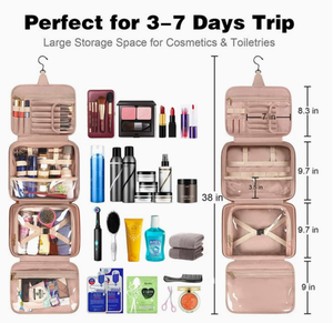 Sacs de rangement tendance, trousse de toilette et de maquillage portable, ensemble de trousse de toilette, sac de rangement pour maquillage - Product Image 2