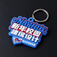 Conception personnalisée de la machine à clés en silicone 3D Porte-clés en caoutchouc PVC souple pour cadeaux souvenirs Porte-clés