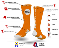Chaussettes Personnalisées OEM MOQ Échantillon Rapide, Chaussettes de Course et de Sport pour Homme, Chaussettes de Cyclisme et de Basket-ball Athlétiques avec Logo Personnalisé