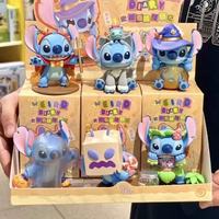 Figur Blind Box Stitch's Funny Diary 2.0: Figur Aksi Trendy Lilo & Stitch & Stand Dekoratif