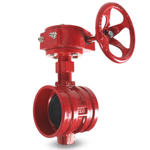 टरबाइन ग्रोव तितली वाल्व XD381X-16Q डक्टाइल आयरन मैनुअल पानी फायरफाइटिंग क्लैंप प्रकार सिग्नल वाल्व - Product Image 1