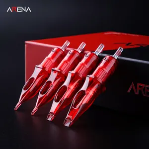 Wholesale arena disposable Permanent MakeUp Premium Tattoo Cartridge Needle For Body Tattoo Art red Color