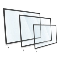 Kit de réparation d'écran LED professionnel à cadre ouvert avec écran tactile infrarouge USB multi-écrans interactif DIY Blackview 50 pouces