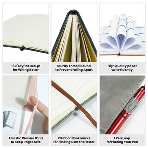 Cuaderno colorido escolar personalizado A5 negro sublimación diario en blanco con cinta para niñas - Product Image 5