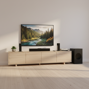 Barra de Sonido Samtronic de 5 Canales para Smart TV con Subwoofer, Potencia Máxima de 500w, Barra de Sonido Desmontable 3 en 1, ARC/Óptico/Aux/USB y Control Remoto - Product Image 5