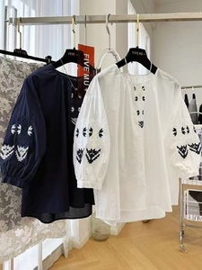 2025 estive camicie ricamate in cotone cotone camicette per <span class=keywords><strong>donna</strong></span> mezza manica top <span class=keywords><strong>abbigliamento</strong></span> <span class=keywords><strong>donna</strong></span> - Product Image 6