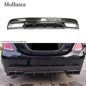 สำหรับ C-Class W205 4 ประตู รุ่น FD สไตล์คาร์บอนไฟเบอร์  ลิ้นกันชนหลัง  ดิฟฟิวเซอร์หลัง ปี 2015-2021 - Product Image 1