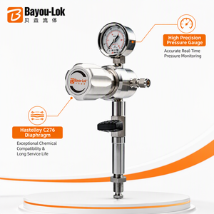 Ensemble <span class=keywords><strong>de</strong></span> régulateur <span class=keywords><strong>de</strong></span> pression <span class=keywords><strong>de</strong></span> gaz <span class=keywords><strong>de</strong></span> bureau pour hydrogène, oxygène et dioxyde <span class=keywords><strong>de</strong></span> carbone - Product Image 1