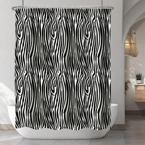 Cortina de Baño Personalizada al por Mayor, Diseño Impreso en Poliéster, 72" x 72", Impermeable, Antimoho, con Ojales Cosidos, Decoración <span class=keywords><strong>para</strong></span> Baño - Product Image 4