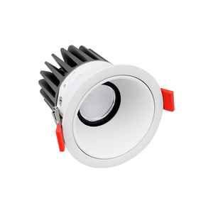 ไฟดาวน์ไลท์ LED แบบตั้งโต๊ะทรงกลม100-120V AC 12วัตต์หรี่แสงได้ไฟดาวน์ไลท์ติดเพดาน LED ขนาดเล็ก