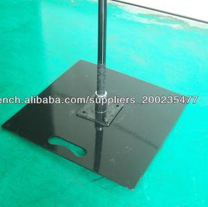 Weihai WZRODS Base carrée en acier avec adaptateur de broche pour l'affichage du drapeau intérieur et le support publicitaire - Product Image 4