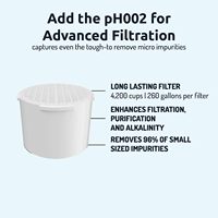 Cartouche de filtre à eau Bluetech F004B+M, charbon actif, écologique, usage domestique, élimine les bactéries