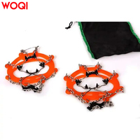Wuqi — chaussures antidérapantes à 8 dents pour l'extérieur, bottes de Ski, d'escalade, alpinisme, avec chaîne à griffes