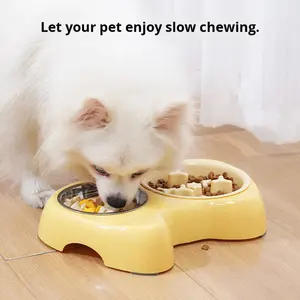 Katzenfutternapf mit Augenform, Slow-Food-Edelstahlnapf, 2-in-1-Tiernapf, Haustierzubehör - Product Image 3