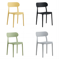 Chaise empilable d'extérieur en gros d'usine bonne chaise en plastique de salle à manger PP avec UV