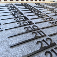 Letrero Comercial de Aluminio Pintado para Hotel, Producción en Masa, Ecológico, para Interiores, Antideformación, Premium