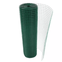 Maille de cage à oiseaux en fil métallique galvanisé ou en PVC soudé, ouverture de 1/2 pouce