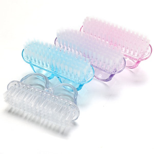 Limpiador de brochas de uñas portátil, exfoliante de uñas de plástico, limpieza de polvo de uñas, maquillaje, polvo, brocha para polvo de uñas, Mini - Product Image 5