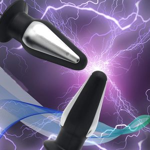 Kit pelatih elektrik mainan <span class=keywords><strong>Anal</strong></span> dengan dasar lebar, pemijat prostat kejut listrik untuk pria dan wanita dewasa - Product Image 5