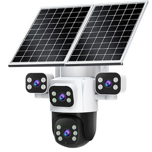 <b>Solar</b> Powered Surveillance <b>Camera</b> 1080p Night Vision 360 Degree Rotation Outdoor <b>Security</b> With Two Way Intercom Cloud Storage - Product Image 1