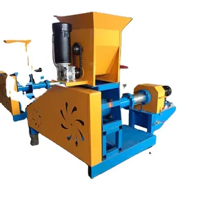 puffed fish feed extruding machine for floating pellet / automatic fish food make pelletizer