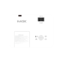 Projecteur LCD Home Cinéma Inask CU520D, économique, compact, nouveau design, 5200 lumens, compatible 3D, portable, 4K, garantie 1 an