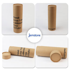 ขายส่งที่กําหนดเองพิมพ์กระดาษแข็งคราฟท์กระดาษสามารถชาหลอดบรรจุภัณฑ์กระดาษ - Product Image 1