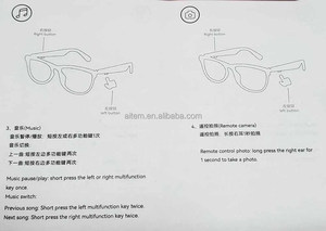 แว่นตาอัจฉริยะ AI พร้อมผู้ช่วยเสียง กล้องถ่ายรูประยะไกล สำหรับกิจกรรมกลางแจ้ง ขี่จักรยาน ขับรถ วิ่ง ปั่นจักรยาน กันลม แว่นกันแดดสำหรับเล่นกีฬา - Product Image 4