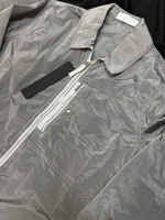 Veste décontractée légère et imperméable pour homme, avec patch brodé boussole, en nylon et métal, coupe ample, réfléchissante et tendance