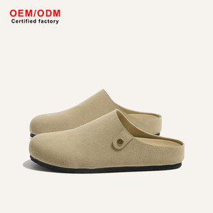Sepatu <span class=keywords><strong>Clogs</strong></span> Unisex Custom Produsen, Kulit Asli Berkualitas Tinggi, Sol Gabus Anti Selip, Penyangga Lengkung Kaki Wanita - Product Image 1