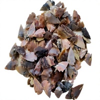 Pointes de flèche en agate jaspe indienne naturelle semi-précieuse, faites à la main, de 1 pouce, pour la chasse, le tir à l'arc et la décoration intérieure - Vente en gros