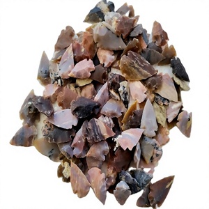 Puntas de Flecha Hechas a Mano de Ágata Jaspe India Natural Semipreciosa de 1 Pulgada al por Mayor - Product Image 1