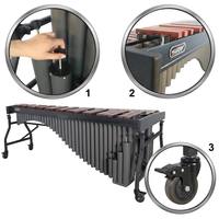 Aura Artist-Approved Professional Marimba - 5.0 Octave Padauk with Height-Adjustable Frame | As Seen on Socials