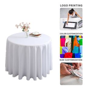 2026 Custom Beige <b>Round</b> <b>Table</b> Cloths 132 Inch <b>Round</b> <b>Tablecloth</b> <b>for</b> Wedding - Product Image 4