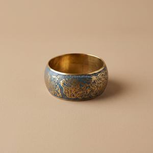 Anillos para Servilletas Hechos a Mano en Latón con Diseño Clásico Grabado, Decoración de Mesa Redonda de Metal Ecológica para Fiestas - Product Image 3