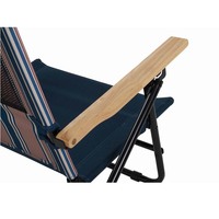 Chaise de camping pliante de luxe avec accoudoirs pour l'extérieur, fabriquée en Chine