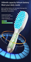 Nouveau peigne de Massage électrique Anti-perte de cheveux Vibration Led applicateur de pulvérisation de lumière bleue rouge peigne de Massage électrique du cuir chevelu