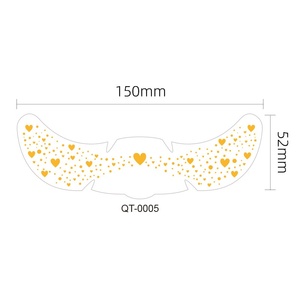 Autocollants Tatouages Éphémères Dorés et Argentés Imperméables Résistants à la Transpiration Longue Durée Imprimés par Transfert à l'Eau Motifs Géométriques Étoiles Scintillantes - Product Image 2
