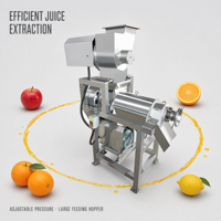 Automatische spiraalvormige schroefpers sapcentrifuge met hoge sapopbrengst voor fruit- en groenteverwerking, hoge productiviteit, 220v/380v