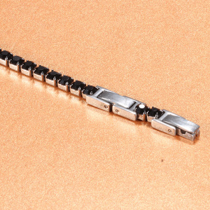 Stainless Steel Tennis <b>Bracelet</b> 3mm Zirconium Inlaid Channel Setting <b>Adjustable</b> Gift Jewelry - Product Image 4