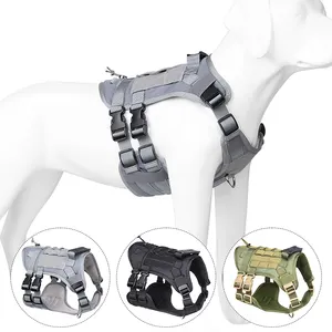 Traje táctico para perros, conjunto de arnés para perros, arnés táctico militar para perros, popular en el mercado para la venta