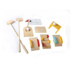 बच्चों सिमुलेशन गोल्फ आउटडोर अभिभावक बच्चे इंटरैक्टिव फिटनेस खेल खिलौने लकड़ी गोल्फ खिलौने अन्य आउटडोर खिलौने और संरचनाओं - Product Image 2