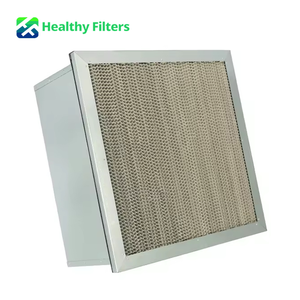 Thiết kế tách với nhôm khung thép mạ kẽm & xếp li sợi thủy tinh/PP phương tiện truyền thông cao cấp H13 H14 HEPA Bộ lọc không khí - Product Image 2