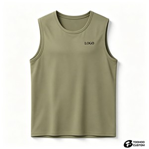 Custom Logo <b>Men</b> Quick Dry Sleeveless Tank Top Breathable Fitness Workout <b>Running</b> Sports <b>Vest</b> For <b>Men</b> - Product Image 1