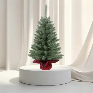 인공 식물 크리스마스 데스크탑 창 카운터 크리스마스 작은 나무 장식 미니 크리스마스 녹색 나무