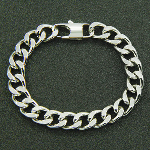 Cadena Cubana, Collar de Acero Inoxidable de 10mm, Estilo Hipster, Joyería Tanjing - Product Image 3