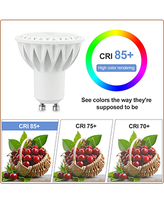 Lampe led gu10 haute luminosité 400lm, plafonniers à intensité variable pour intérieur AC100-130V AC200-240V 5W spot